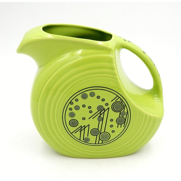 Fiesta Other - Homer Laughlin Fiesta Chartreuse Champagne Bubbles Large Disc Water Pitcher